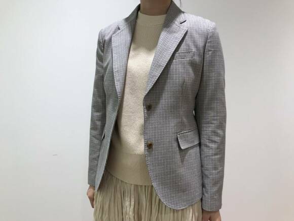 コットンチェックジャケット