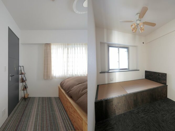 寝室　子上がり　リノベーション　収納