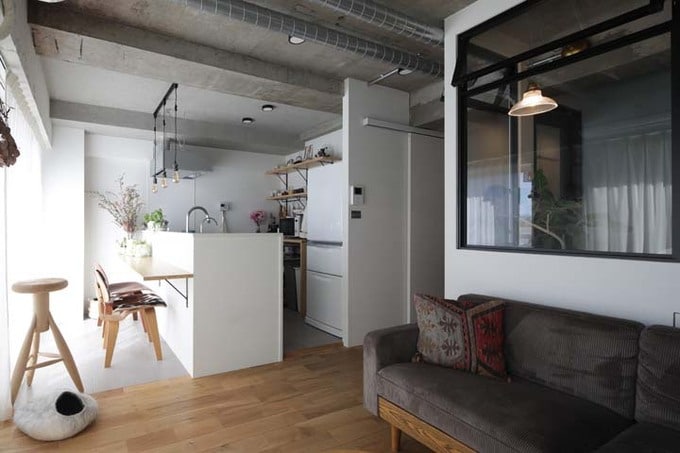 インナーテラスに見立てたDK