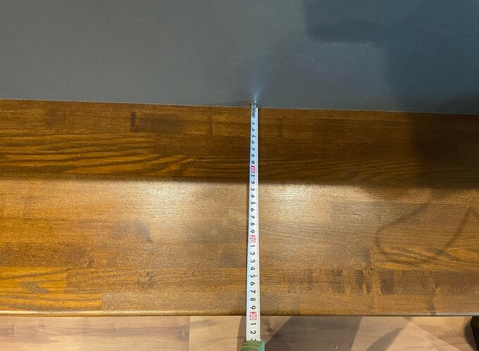 カウンターの幅と奥行き