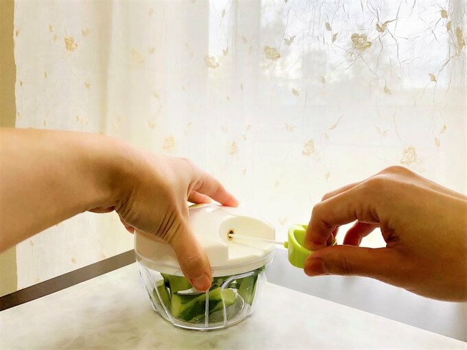 ハンドルを素早く引っ張る