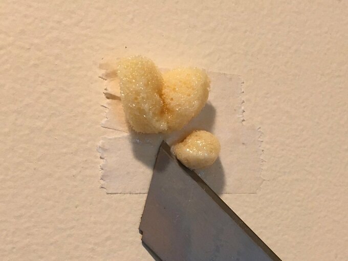 スポンジをカットする