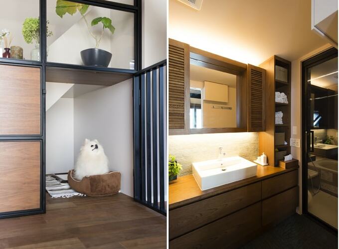 階段下をペットスペースに