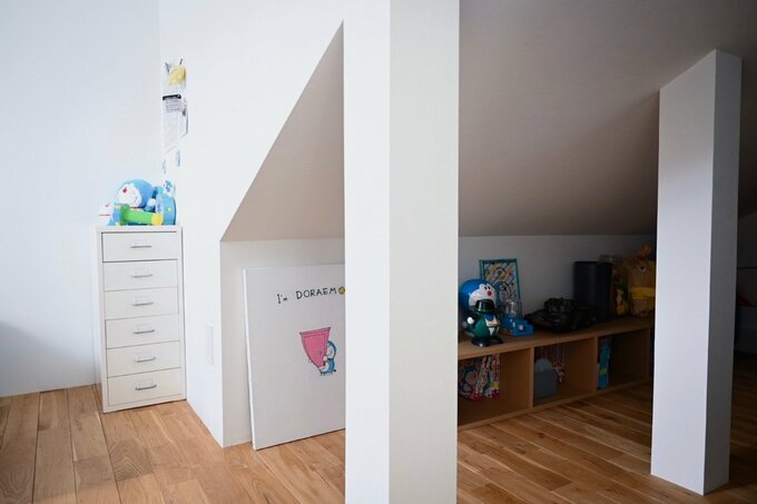 1階の屋根裏のスペース