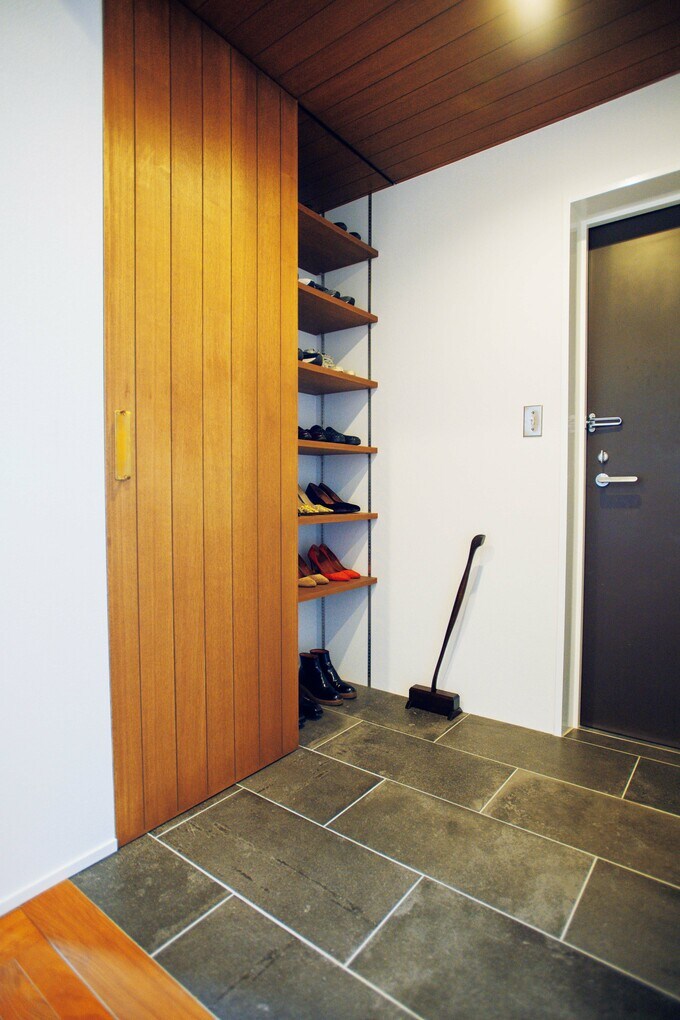 ゆったりとしたエントランス