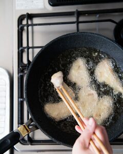 揚げ焼きにする