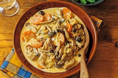 クリーム煮の糖質オフ献立。生クリームを使いおいしくダイエット＜糖質オフ一週間献立／水曜日＞