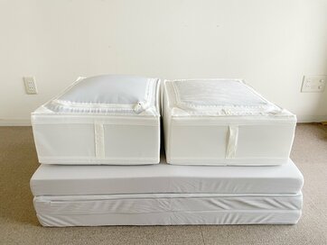 いつでも泊まって、と言える布団収納に改善。コインランドリーでメンテもラクに