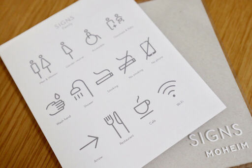 モヘイムのドアサインデザインラインナップ