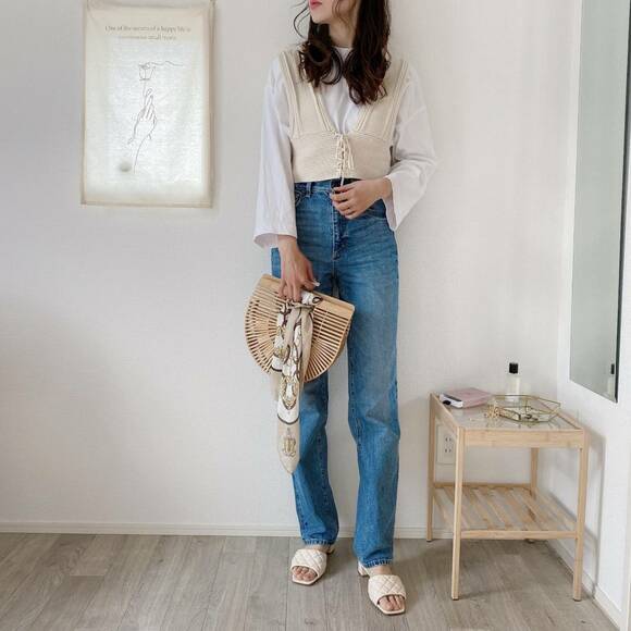 デニムのコーデ