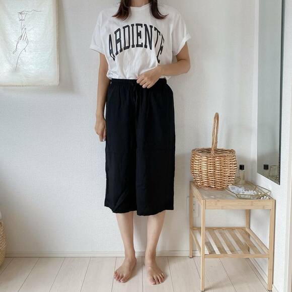 リラコを着た様子