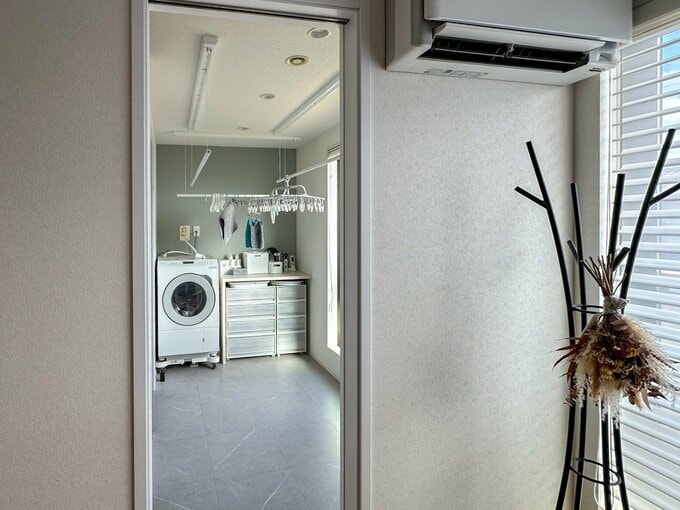 洗濯動線のための通り道