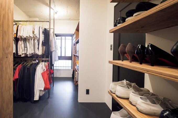 靴収納も備えた大型WIC