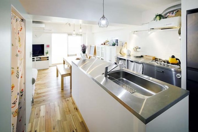 IKEAのステンレスキッチン