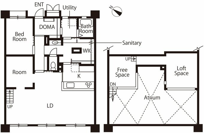 リノベーション後の間取り図