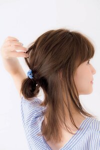 トップから後頭部をふんわりさせる