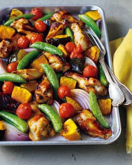 手羽元と野菜でつくる「和風ぎゅうぎゅう焼き」。素材のうま味がたまらない