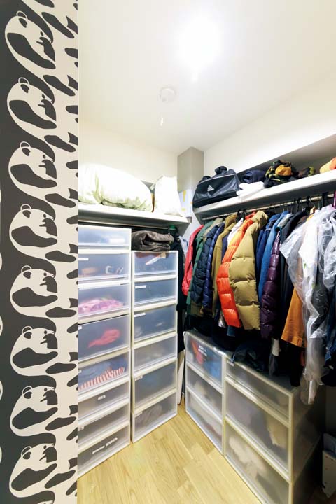 大人用のウォークインクロゼット