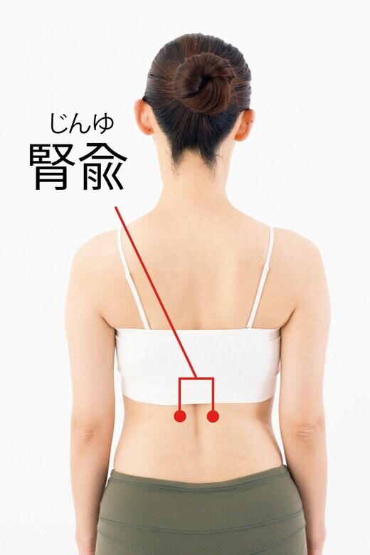 冷えに効くツボ「腎兪」