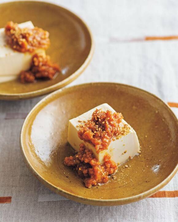 豆腐ピリ辛みそかけ