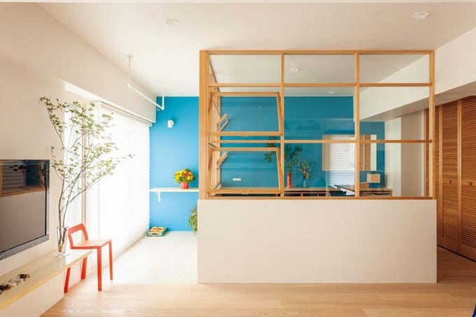 寝室とインナーバルコニー