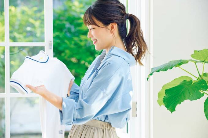 洗いあがりを確認する様子