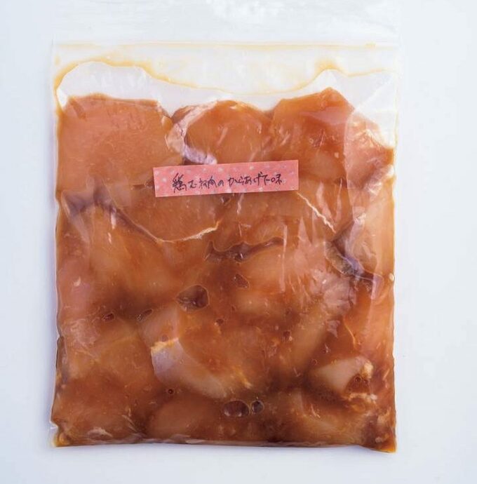 鶏胸肉のから揚げ下味の冷凍つくりおき