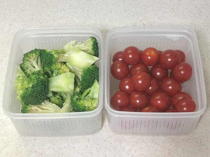 ブロッコリーとプチトマト