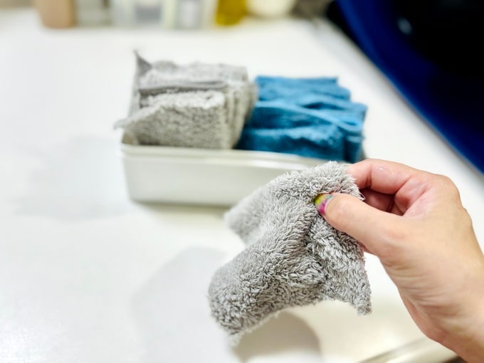 使い古したタオル