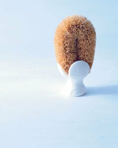 自立するタワシ