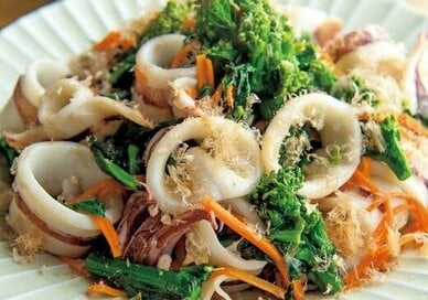 笠原将弘さんの「菜の花の炒め物」献立。ほっこりおいしいジャガイモポタージュと一緒に