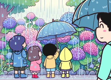 6月のアジサイにうっとり…どこが違う？5つ見つけたらエラい＜間違い探し＞