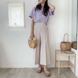 GUのワイドパンツは1990円。ストレッチで履き心地抜群、おうち時間にも