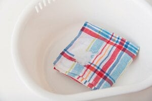 ペーストをなじませて落とす