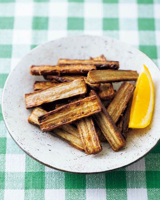 ゴボウの竜田揚げ