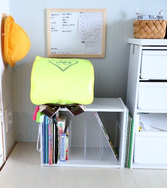 ランドセルの置き場所は、棚の高さに注意!