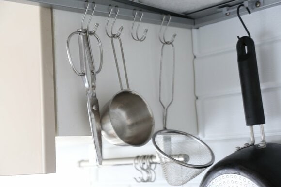 フックでつるす