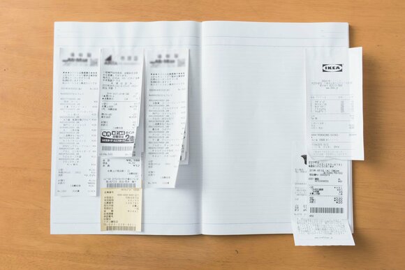 ノートにはるだけの簡単収納に