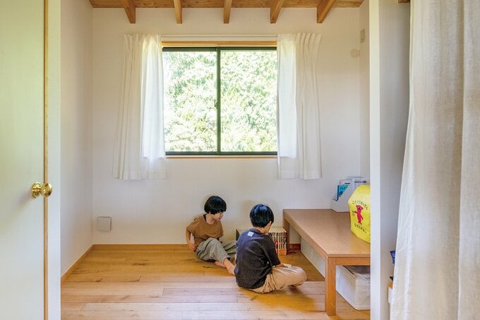 北側に設けた子ども部屋