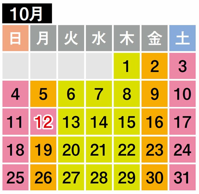 10月