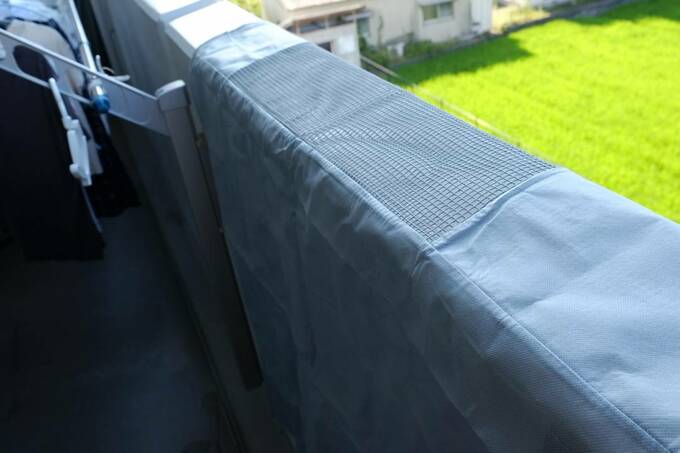 布団干しシート使用画像