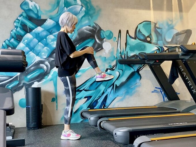 ジム通いする朝倉さん