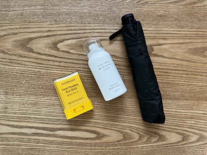 日傘　日焼け止め