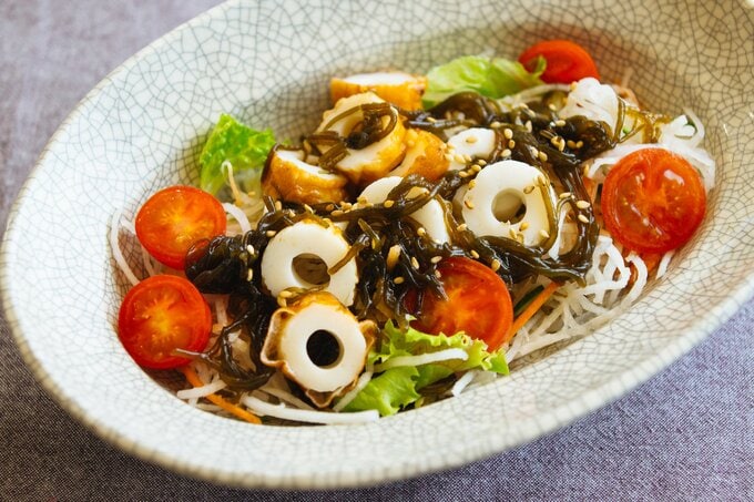 ちくわと大根サラダ もずくドレッシング