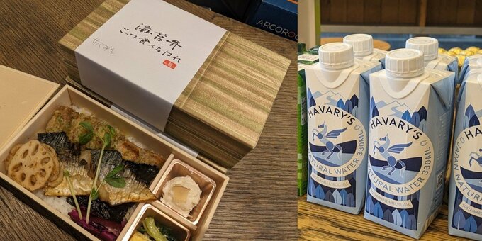 お弁当と飲み物