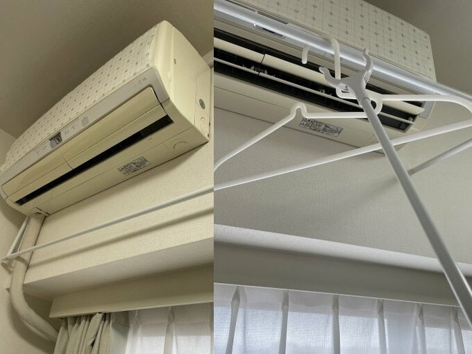 エアコン下ハンガー