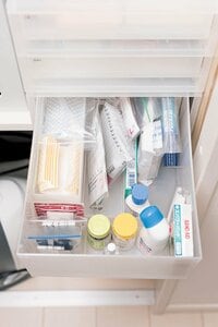 薬も処方箋を切り取って一緒に保管し、外箱は処分。