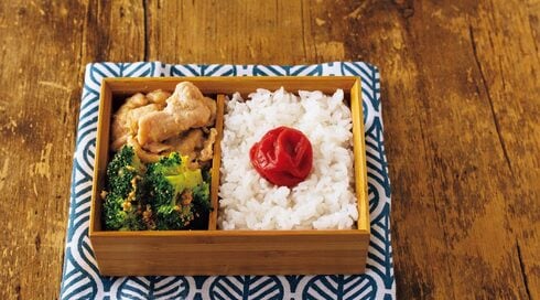 豚肉のみそマヨ弁当を電子レンジで調理！野菜も一緒にチンで超簡単