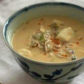 免疫力アップのピリ辛豆乳スープ。うどんを入れても美味＜Tamyのおいしいもの手帖＞