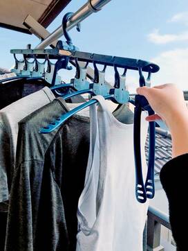 洗濯の干す、畳むを時短＆ラクに。便利グッズを駆使するアイデア